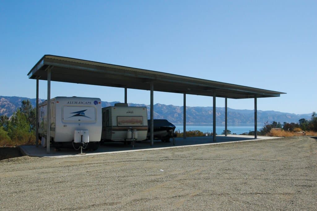 Napa_Covered_Lake-in-Background Covered Parking Lake Berryessa