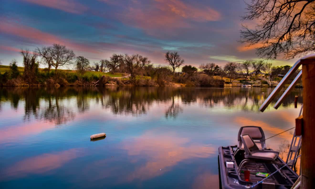 Boat on a Texas lake