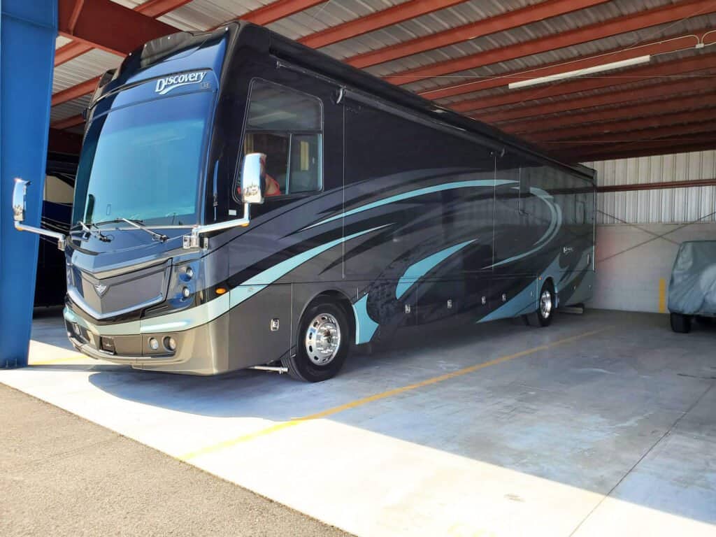 RV at Outrig Orlando in the covered parking section