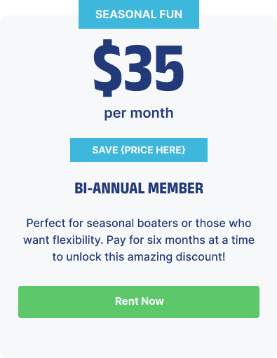 Group 19 $35 Per Month Seasonal Member Sign