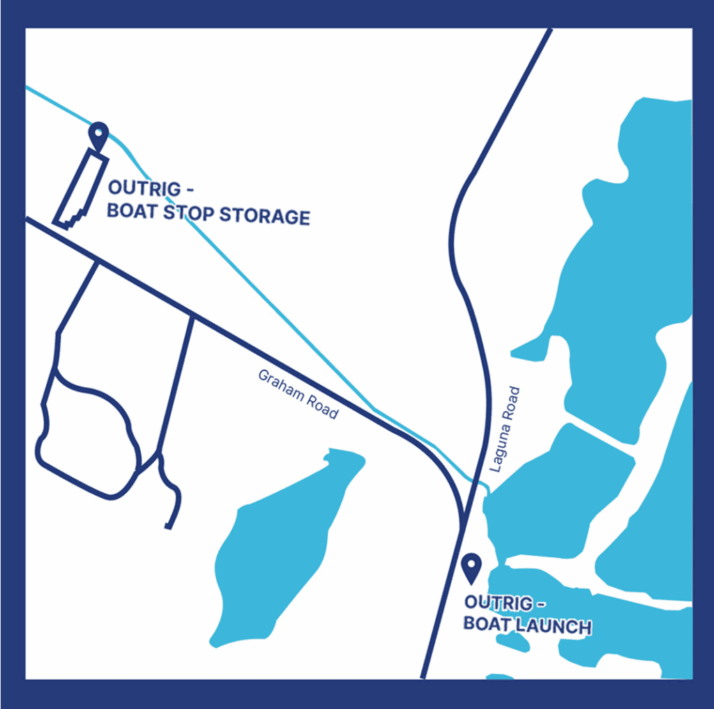 Outrig Boat Stop Storage and Launch Map