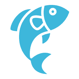Commercial Grade Fish Cleaning Station Icon Blue