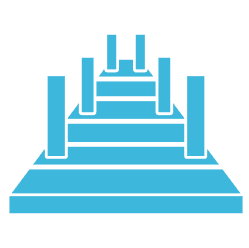 Ultra-wide 45’ Dual Launch Boat Ramp Blue Icon