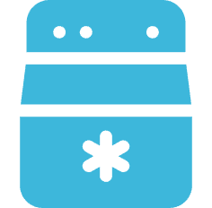 Ice Machine icon in Blue