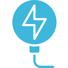 Dock Power w/120V/20A Receptacles Blue Icon